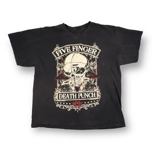 Five Finger Death Punch Las Vegas Band T-Shirt Size Extra Large
